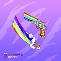 Rainbow Bundle - Murder Mystery 2 Rainbow Knife & Gun