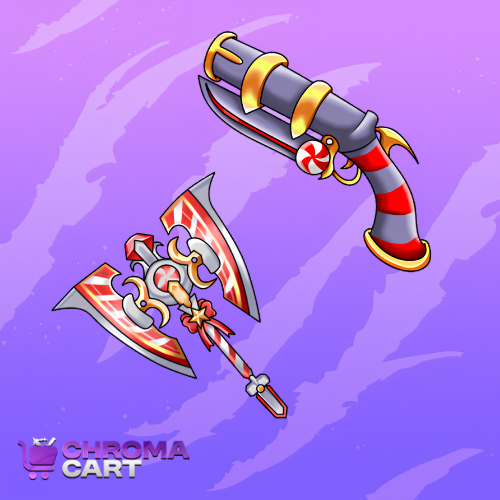 Swirly Bundle - Murder Mystery 2 Swirly Axe, Gun & Blade